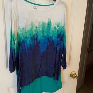 Women’s tie-dyed shirt purchased from Dillards